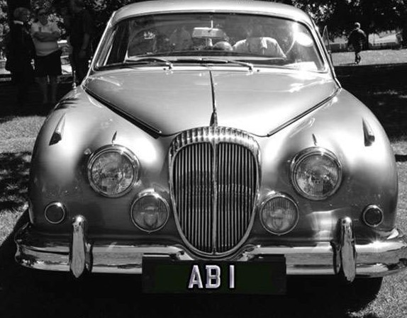 Classic photo of AB 1 on West Mercia Police car